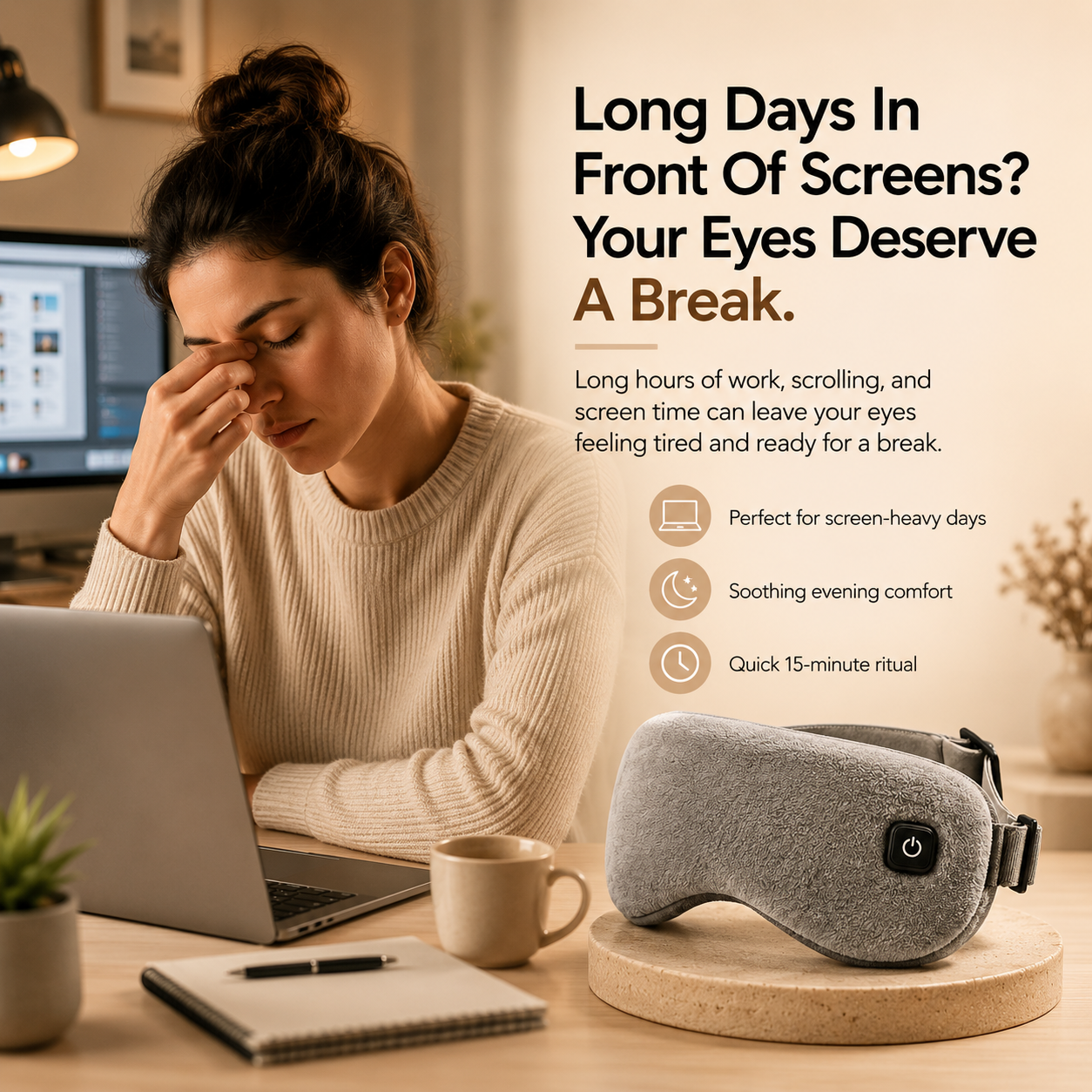 EyeCalm™ Heated Eye Mask