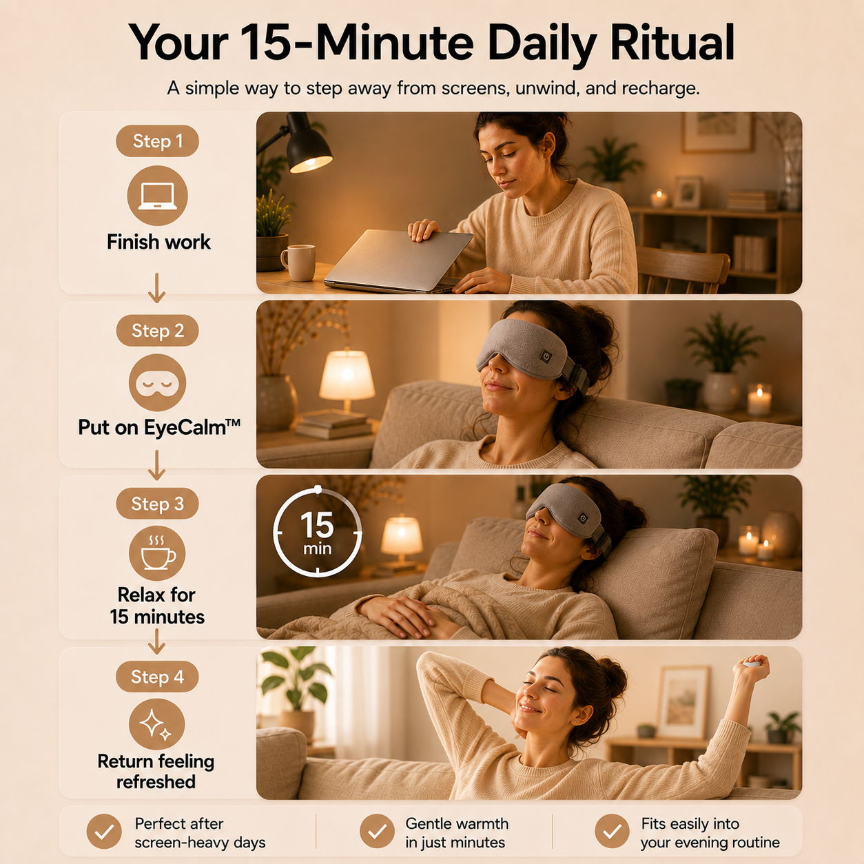 EyeCalm™ Heated Eye Mask
