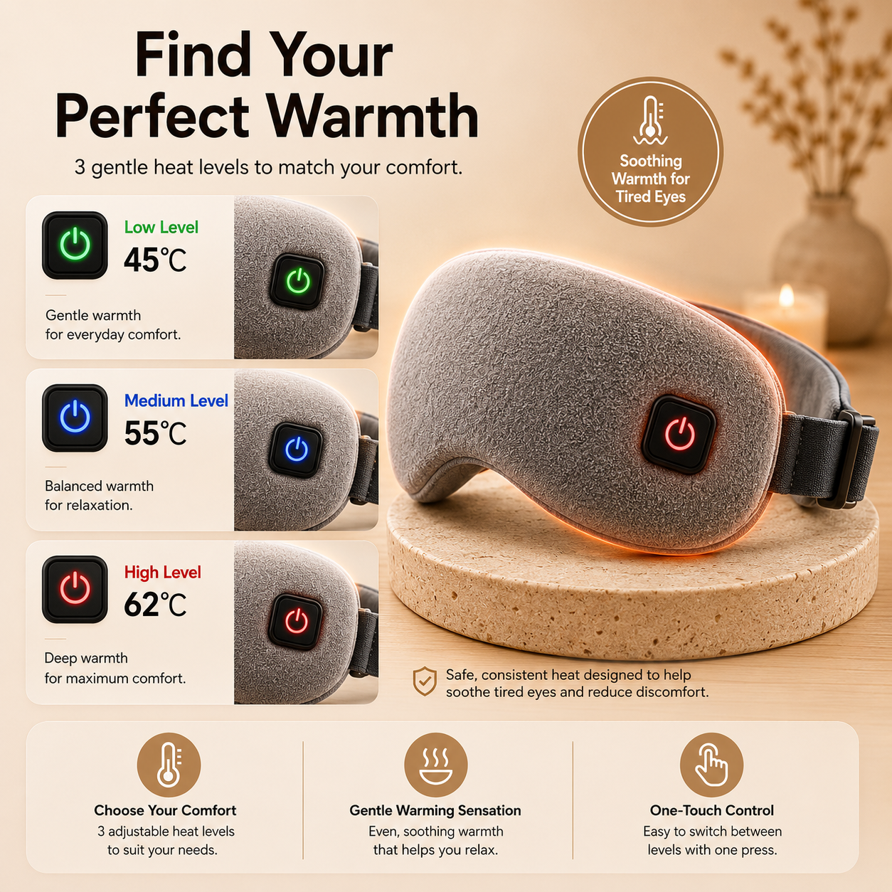 EyeCalm™ Heated Eye Mask