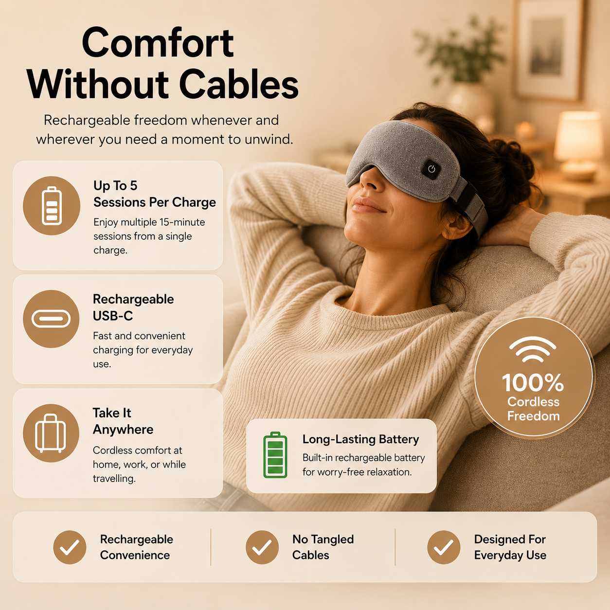 EyeCalm™ Heated Eye Mask